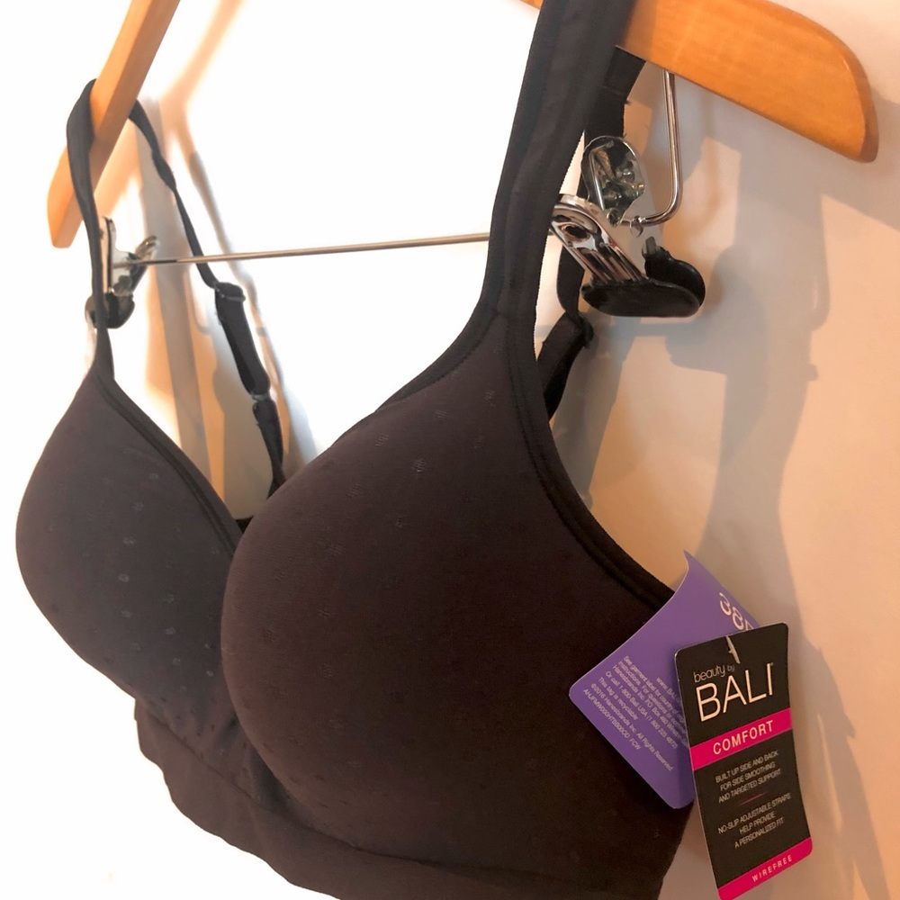 Bali Confort black wire-free bra, 38D